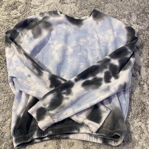 cropped ty-dye sweater